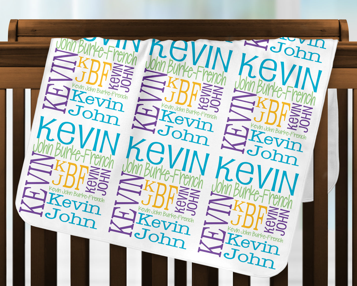 Personalized Baby Boy Blanket - Newborn Swaddle Blanket