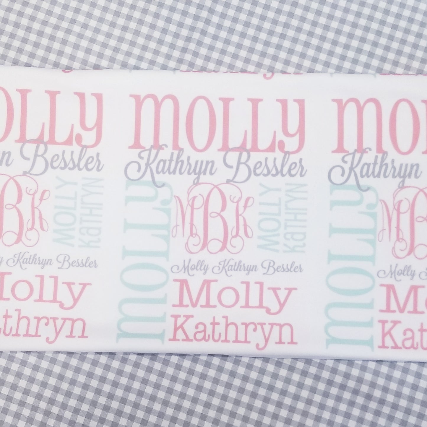 Personalized Baby Name Blanket - Classic Design - The Molly