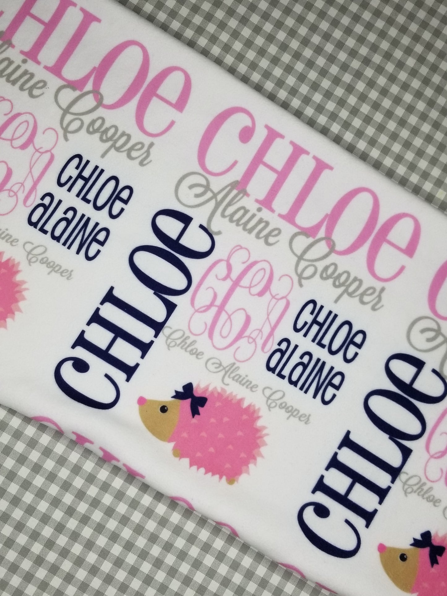 Personalized Baby Name Blanket - Classic Design - The Owl