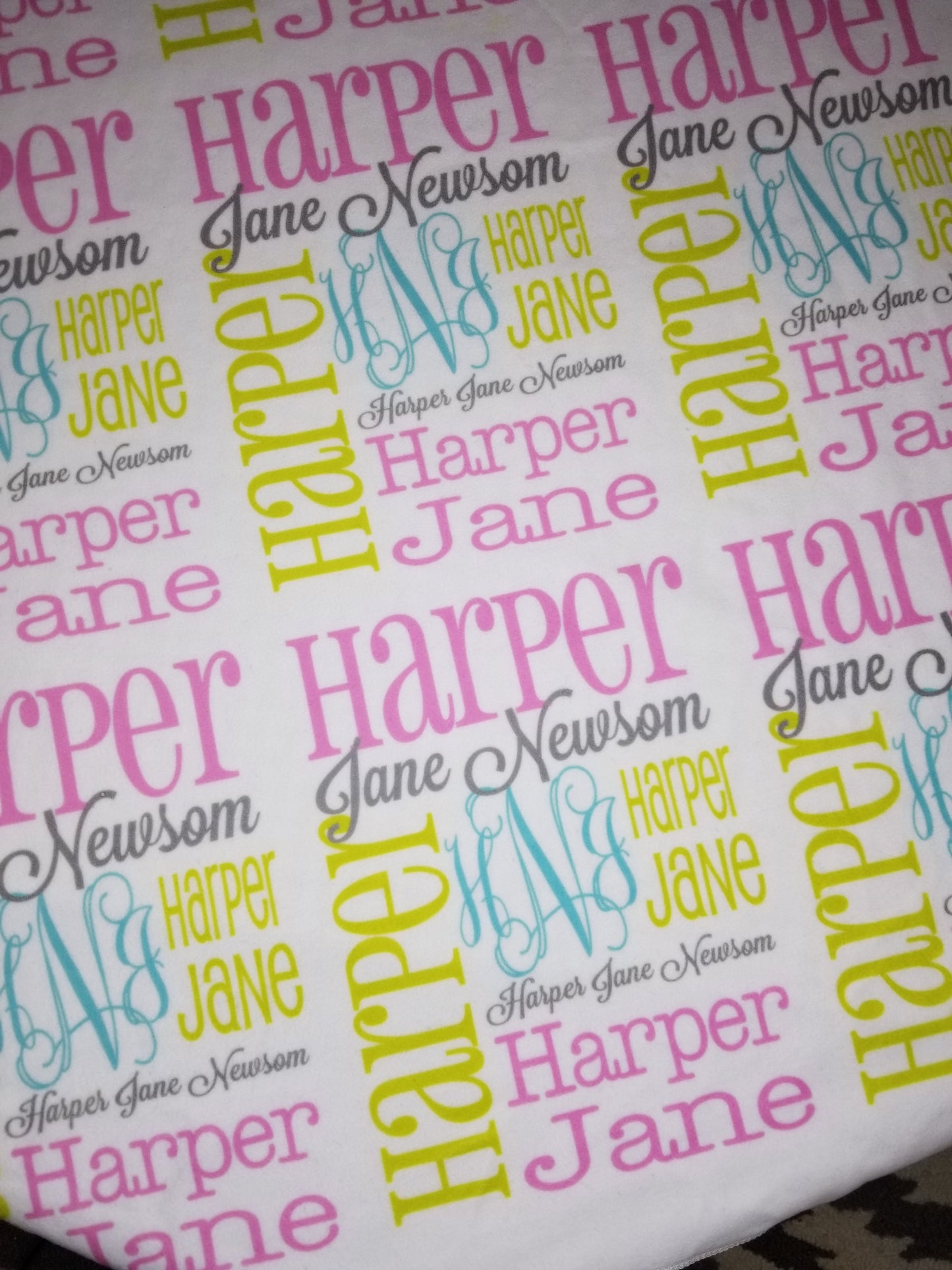 Personalized Baby Name Blanket - Classic Design - The Izzy